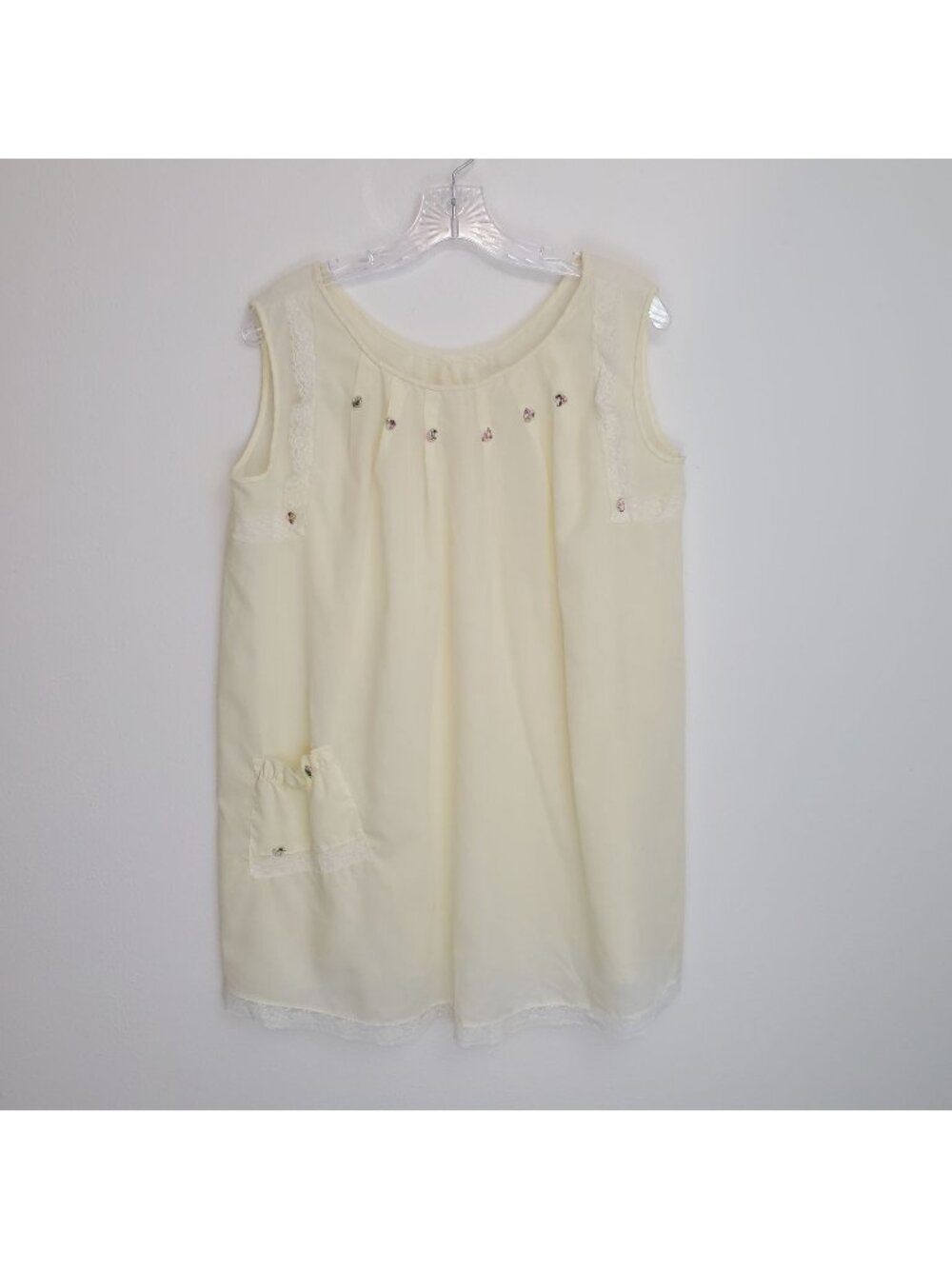 Katz vintage butter yellow mini gown, approximately 1960's